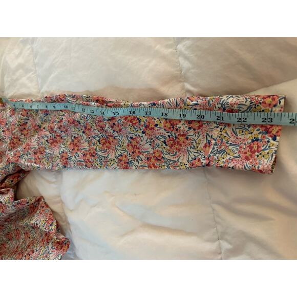 J.CREW X Liberty London Pink Swirling Petals Floral Popover Shirt Size 2 H4651 - Picture 12 of 13